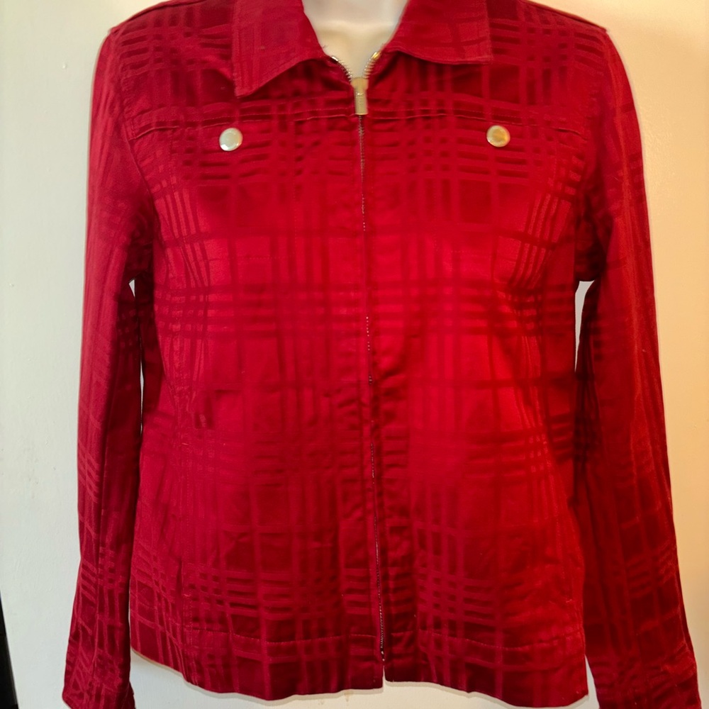 Jones New York Women’s petite Red Jacket coat